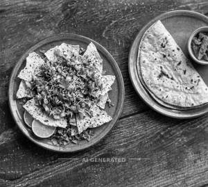 Papad Masala + Plain Roti (1 Piece)