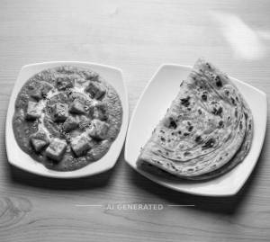 Paneer Butter Masala + Plain Paratha (1 piece)