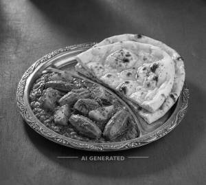 Aloo Potol Masala + Plain Naan (2 pieces)