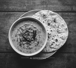 Dal Tadka + Tawa Roti (1 Piece)