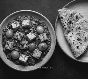 Paneer Do Pyaza + Tawa Roti (1 Piece)