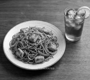 Chicken Chowmein + Iced Tea