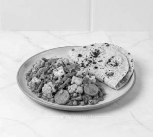 Mix Veg + Tawa Roti (2 Pieces)
