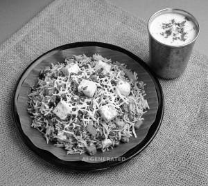 Cheese pulao + Buttermilk 1