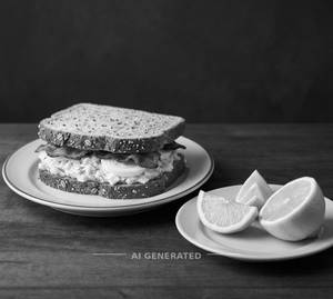 Egg Sandwich + Lemon