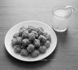 Chicken Popcorn + Lemon juice