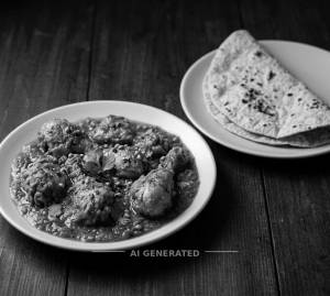 Chicken Tadka + Roti Per Piece (1 Piece)