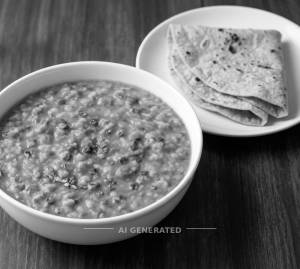 Dal Fry + Roti (2 pieces)