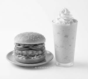 Aloo Tikki Burger + Tropical Ice Burg