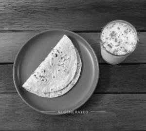 Masala Chaach + Plain Roti (2 Pieces)