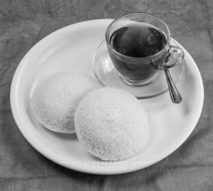Idli (2 Pcs ) + Black Tea