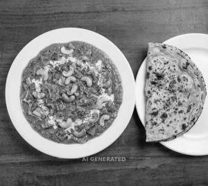 Kaju Masala + Missi Roti (1 piece)