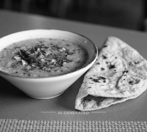 Dal Tadka + Tawa Roti (2 pieces)