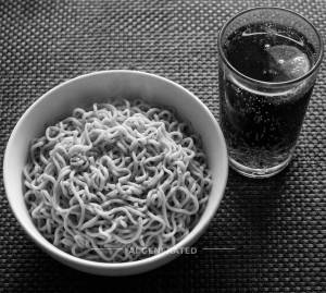 Plain Maggi + Coco Cola