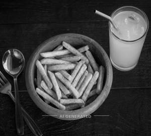 French Fries + Lime Juice