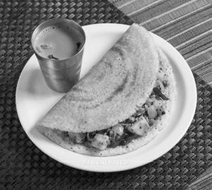 Masala dosa + Special tea