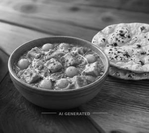 Paneer Do Pyaza + Tawa Roti (2 pieces)