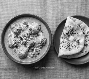 Mughlai chicken + Butter noan (1 piece)