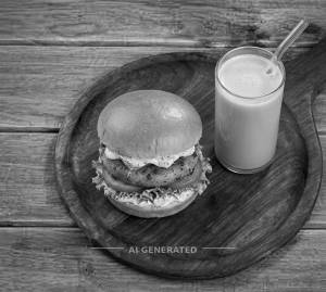 Aloo Patty Burger + Cold Coffee ( Milky & Sweet )