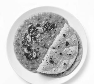 Tadka + Chapati (2 pieces)