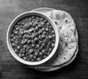 Chana Masala + Chapati (2 pieces)