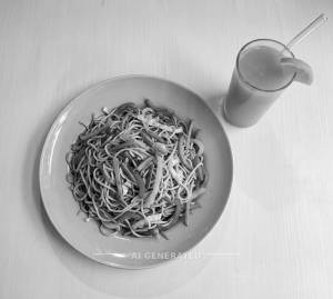 Veg Hakka Noodles + Juice [1 Glass]