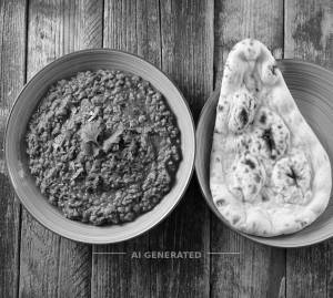Veg Khema Korma + Plain Naan (1 piece)
