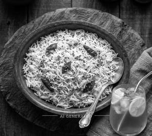 Jeera Rice + Lemon Ice Tea