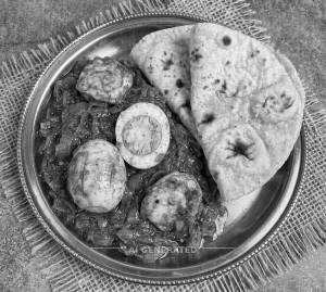 Egg Do Pyaza + Plain Roti (2 Pieces)