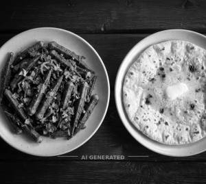 Bhindi Masala + Tawa Roti [Butter] (1 piece)