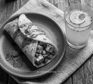 Paneer Roll + Masala Lemonade