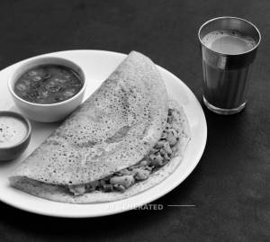 Ghee Dosa + Tea