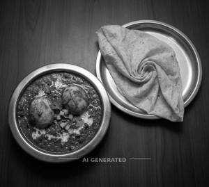 Anda Curry (2Eggs) + Rumali Roti (1 Piece)