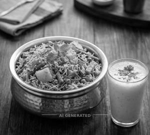 Veg Biryani + Mattha