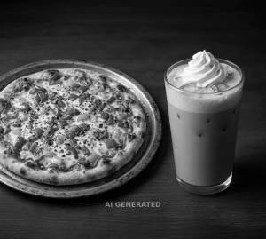 7' Capsicum Pizza + Cold Coffe