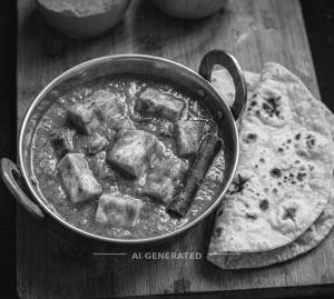 Paneer Masala + Plain Roti (2 pieces)