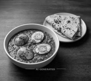 Egg Curry + Tawa Roti [2 Pieces]