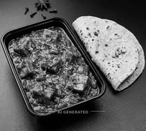 Paneer Chilli Gravy + Tawa Roti () (2 pieces)