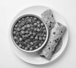 Chana Masala + Chapati (2 pieces)