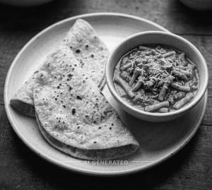 Sev Tamater + Tawa Roti (2 Pieces)