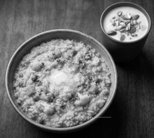 Butter Khichdi + Lassi Dry Fruit
