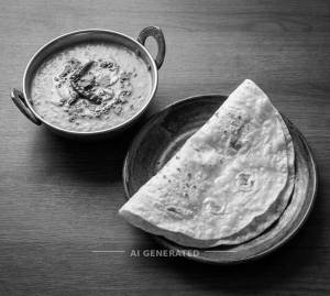 Dal Tadka + Roti Rumali (1 piece)