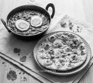 Egg Curry + Tandoori Roti (1 Piece)