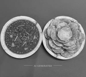 Batani Masala + 50 Plain Poori