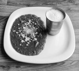 Paneer Butter Pav Bhaji + Buttermilk