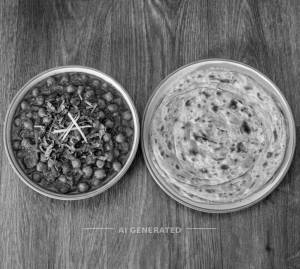 Chana masala + Plain Paratha (1 piece)