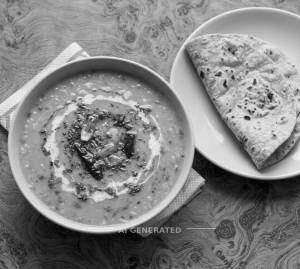 Dal Tadka + Plain Roti (2 pieces)