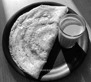 Ghee Dosa + Miya Bhai Irani Chai (Serves 2)