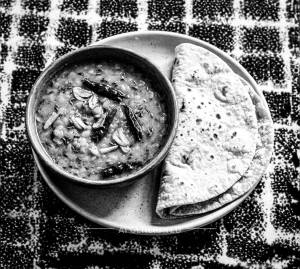 Dal Fry + Plain Chapati (2 Pieces)