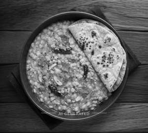 Dal Tadka + Tawa Roti (2 Pieces)